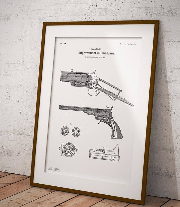 Colt revolver - poster